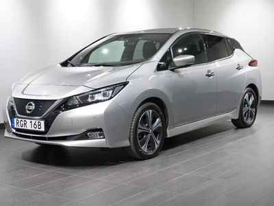 Grå/silver Begagnad 2021 Nissan Leaf 360º Halvkombi | 179 900 kr (Marknadspris)