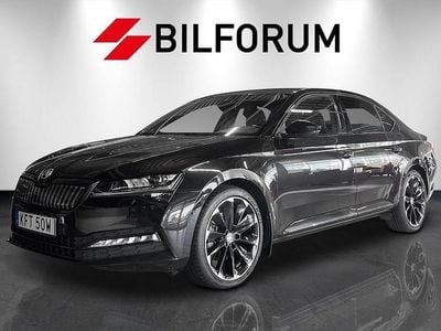 Begagnad Skoda Superb SportLine 218 HK (160 kW) 2021 Svart Halvkombi