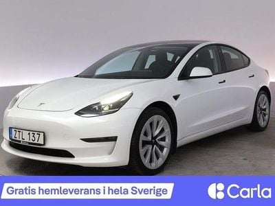 Vit Begagnad 2022 Tesla Model 3 Long Range AWD Sedan | 332 900 kr (Marknadspris)