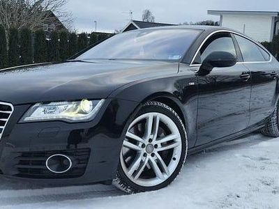 Begagnad Audi A7 Sportback S-Line 310 HK (228 kW) 2014 Diamant svart metalic Halvkombi