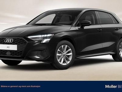 Brilliantsvart Begagnad 2023 Audi A3 Proline Sedan | 269 000 kr (Marknadspris)
