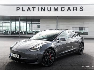 begagnad Tesla Model 3 Performance Dual Motor AWD 510hk