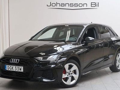 Svart Begagnad 2021 Audi A3 Sportback S-Line Halvkombi | 309 900 kr