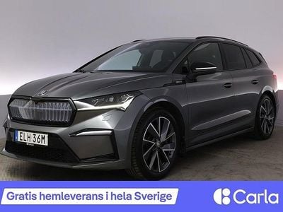 Grå Begagnad 2022 Skoda Enyaq iV SportLine SUV | 389 990 kr (Marknadspris)