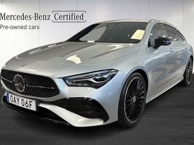 Begagnad Mercedes CLA200 Shooting Brake AMG line 163 HK (119 kW) 2025 Silver Kombi
