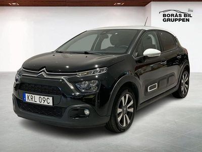 Svart Begagnad 2023 Citroën C3 PureTech Halvkombi | 139 000 kr (Marknadspris)