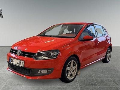 Begagnad VW Polo 91 HK (66 kW) 2012 Röd Halvkombi