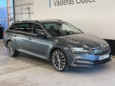 Quartz grey metallic Begagnad 2021 Skoda Superb LAURIN & KLEMENT Kombi | 219 900 kr (Marknadspris)