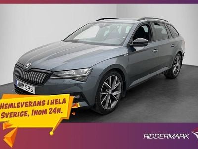 Grå Begagnad 2022 Skoda Superb SportLine Kombi | 329 800 kr (Marknadspris)