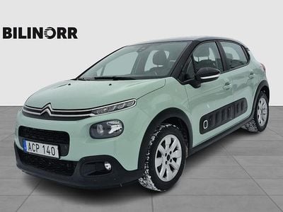 Grön Begagnad 2018 Citroën C3 PureTech Halvkombi | 89 900 kr (Marknadspris)