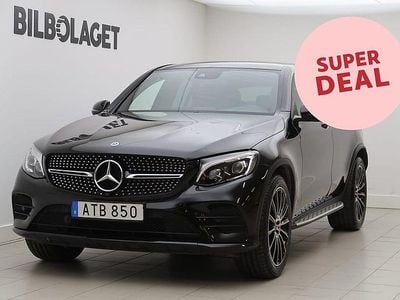 Svart Begagnad 2018 Mercedes GLC250 AMG Sportkupé | 409 500 kr (Marknadspris)