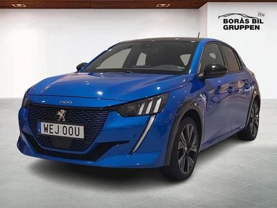 Begagnad Peugeot e-208 GT 100 kW (137 HK) 2022 Blå Halvkombi