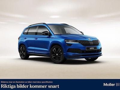 Begagnad Skoda Karoq SportLine 150 HK (110 kW) 2021 Race blue metallic SUV