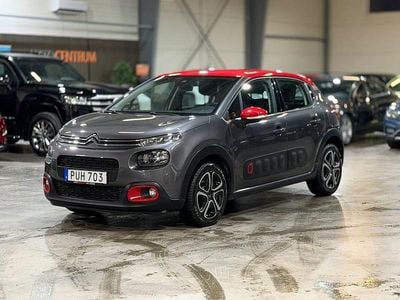 Grå Begagnad 2018 Citroën C3 PureTech Halvkombi | 79 900 kr (Bra pris)