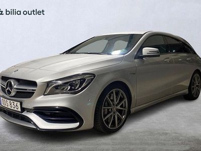 begagnad Mercedes CLA45 AMG Shooting Brake AMG 4MATIC CarPlay Backkamera Designo 2017 Silver