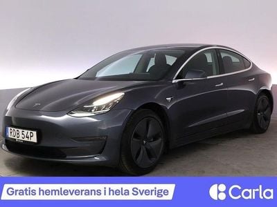 Grå Begagnad 2019 Tesla Model 3 Standard Range Plus Sedan | 227 900 kr (Marknadspris)