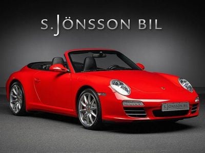Begagnad Porsche 911 Carrera Cabriolet 385 HK (283 kW) 2009 Röd Cab