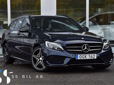 Mörkblå Begagnad 2016 Mercedes C220 AMG Kombi | 274 900 kr (Lite dyr)