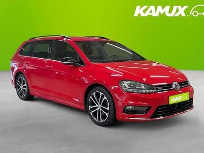 Röd Begagnad 2015 VW Golf VII R-line Kombi | 119 800 kr (Marknadspris)