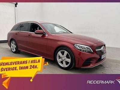 Röd Begagnad 2018 Mercedes C220 AMG Kombi | 319 900 kr (Dyr)
