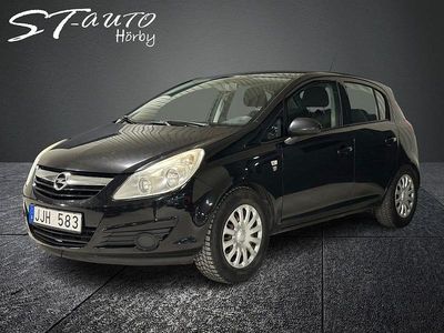 Begagnad Opel Corsa Enjoy 75 HK (55 kW) 2009 Svart Halvkombi