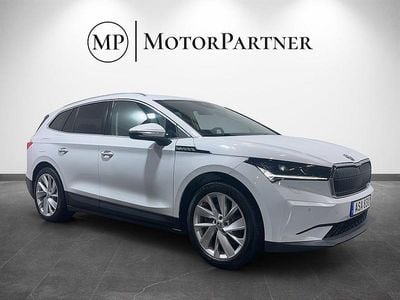 Vit Begagnad 2021 Skoda Enyaq iV SUV | 269 900 kr (Bra pris)