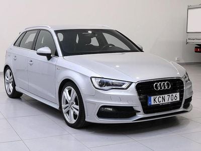 Begagnad Audi A3 Sportback Ambition 150 HK (110 kW) 2013 Silver Halvkombi