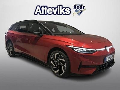 Röd Begagnad 2024 VW ID.7 Pro Kombi | 559 900 kr (Marknadspris)