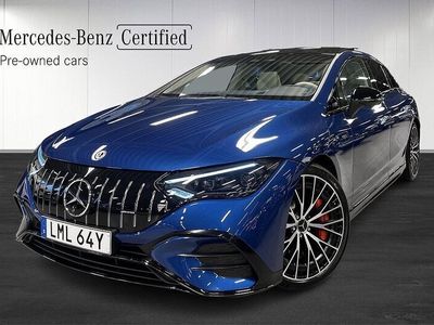 Blå (spektralblå metallic) Begagnad 2023 Mercedes EQE AMG 43 AMG Sedan | 1 119 900 kr