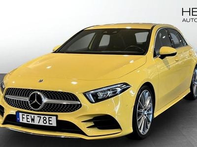 Gul (yellow) Begagnad 2023 Mercedes A200 AMG line Halvkombi | 269 900 kr (Marknadspris)