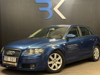 Begagnad Audi A3 Sportback Comfort 170 HK (125 kW) 2007 Ljusblå Halvkombi