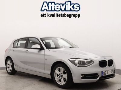 begagnad BMW 118 d 5-dörrars Manuell 143hk, 2014 Sport-Line/Dragkrok