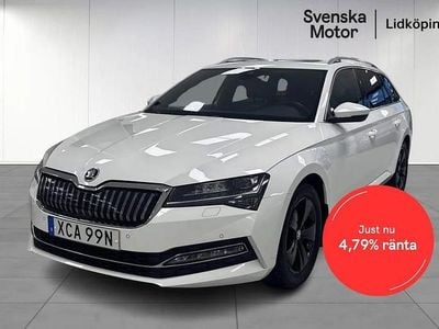 Vit Begagnad 2021 Skoda Superb Kombi | 289 200 kr (Lite dyr)