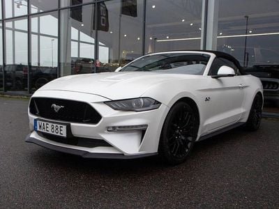 Vit Begagnad 2018 Ford Mustang GT Convertible Cab | 485 000 kr (Lite dyr)