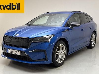 Begagnad Skoda Enyaq iV SportLine 150 kW (204 HK) 2023 Blå SUV