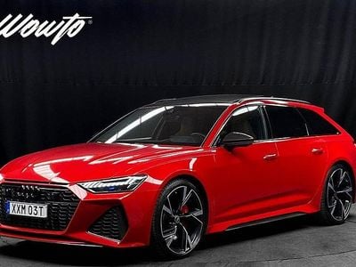 Begagnad Audi RS6 Exclusive 600 HK (441 kW) 2021 Röd Kombi