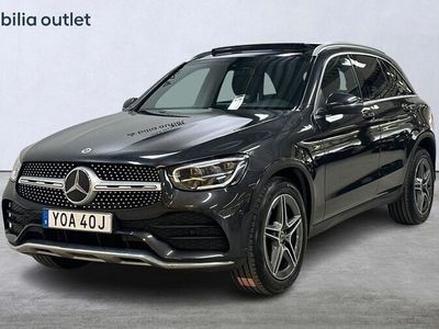 begagnad Mercedes GLC300 d 4MATIC 4M AMG 245hk Panorama Navi Drag 2021 Grå