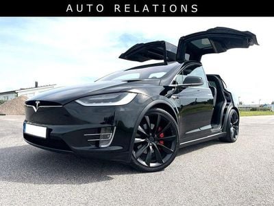 Svart solid Begagnad 2019 Tesla Model X SUV | 799 900 kr
