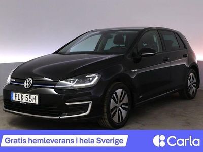 Begagnad VW e-Golf 100 kW (136 HK) 2019 Svart Halvkombi