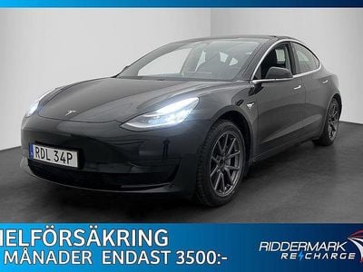 Svart Begagnad 2020 Tesla Model 3 Standard Range Plus Sedan | 198 900 kr (Marknadspris)