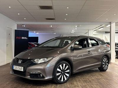 Ljusbrun Begagnad 2014 Honda Civic Sport Kombi | 69 900 kr (Bra pris)