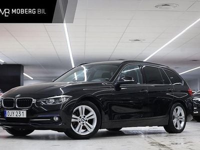 Svart Begagnad 2016 BMW 318 Sport Line Kombi | 179 900 kr (Marknadspris)
