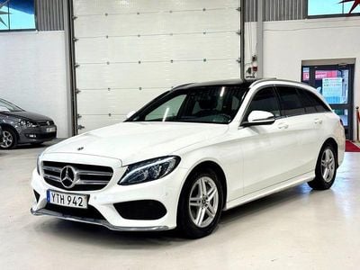 Vit Begagnad 2017 Mercedes C220 AMG line Kombi | 219 900 kr (Marknadspris)