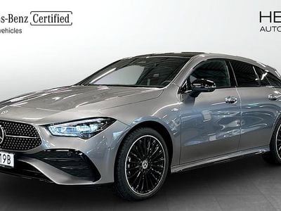 Mörkgrå (grey) Begagnad 2025 Mercedes CLA250e Shooting Brake AMG Kombi | 562 500 kr