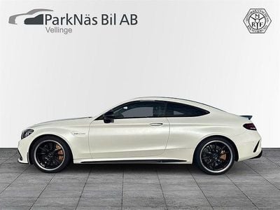 Begagnad Mercedes C63S AMG AMG 510 HK (375 kW) 2019 Vit Sportkupé