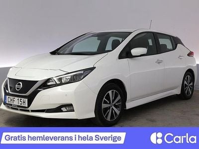 Vit Begagnad 2021 Nissan Leaf Acenta Halvkombi | 169 990 kr (Marknadspris)
