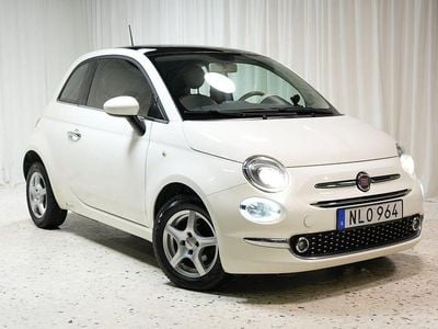 Vit Begagnad 2017 Fiat 500 Lounge Halvkombi | 47 900 kr (Bra pris)
