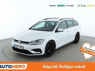 Vit Begagnad 2019 VW Golf VIII R-line Kombi | 179 000 kr (Marknadspris)