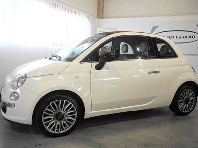 begagnad Fiat 500C 1.2 8V Cabriolet, Lounge, Helläder, 69hk, 2015