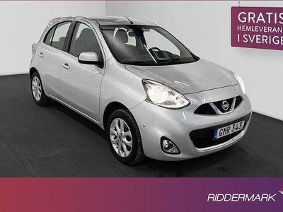 begagnad Nissan Micra 1.2 Tekna Sensorer Navi 2-Brukare 0.5L mil 2015, Halvkombi